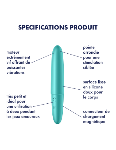 Vibro Ultra Power Bullet 6 Satisfyer Turquoise