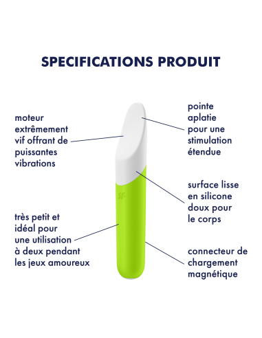 Vibro Ultra Power Bullet 7 Satisfyer Vert