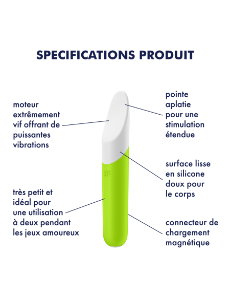 Vibro Ultra Power Bullet 7 Satisfyer Vert