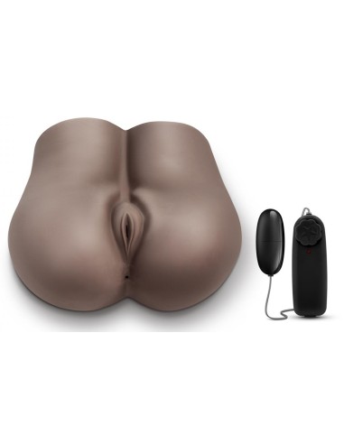 Masturbateur réaliste vibrant Fuck Me Deep Vagin et Anus Marron