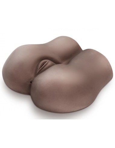 Masturbateur réaliste vibrant Fuck Me Deep Vagin et Anus Marron