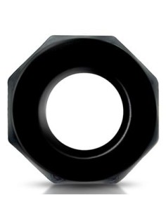 Cockring souple Polygon Noir