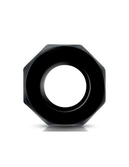 Cockring souple Polygon Noir