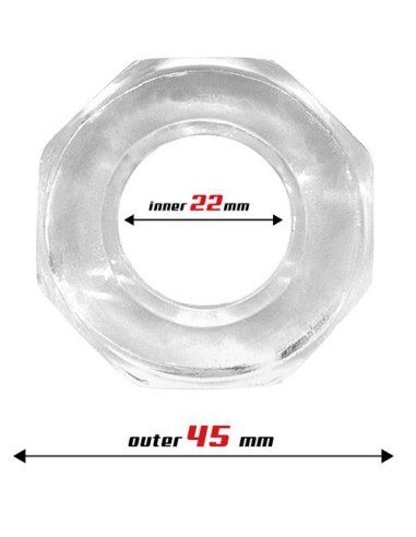 Cockring souple Polygon Transparent