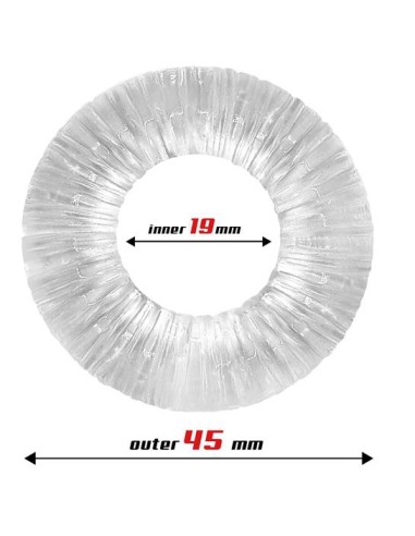Cockring souple Striped Transparent