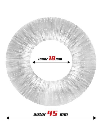 Cockring souple Striped Transparent
