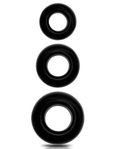 Lot de 3 cockrings souples Beast Ring Noirs
