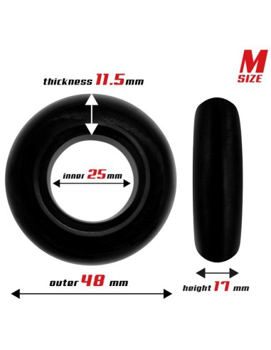 Lot de 3 cockrings souples Beast Ring Noirs