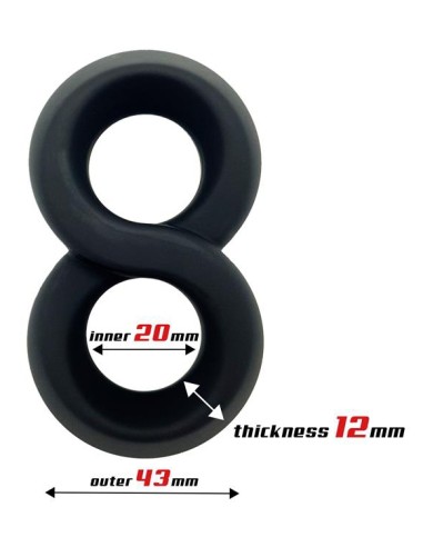 Ballstretcher souple Doble Rings Noir