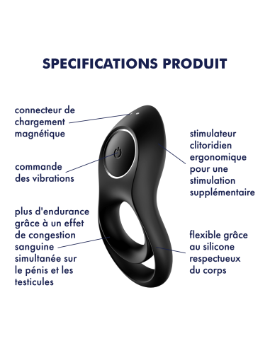 Anneau pénien vibrant Legendary Duo Satisfyer