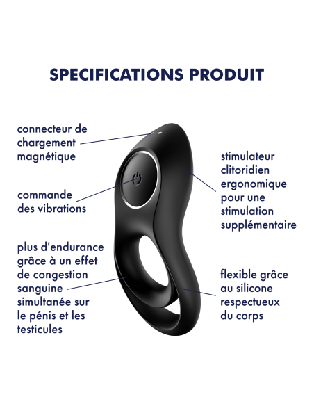 Anneau pénien vibrant Legendary Duo Satisfyer Anneau pénien vibrant Legendary Duo Satisfyer