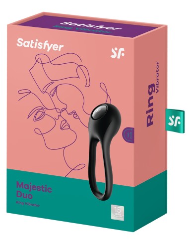 Anneau pénien vibrant Majestic Duo Satisfyer