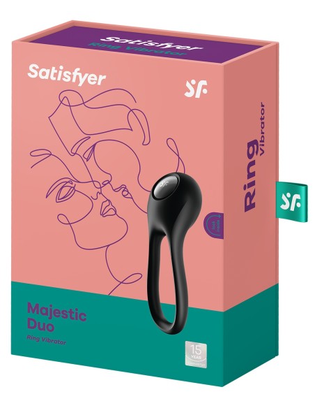 Anneau pénien vibrant Majestic Duo Satisfyer