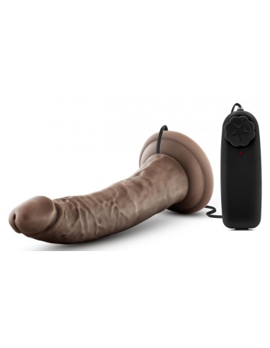 Gode vibrant Dr Dave Dr Skin 18 x 4cm Marron