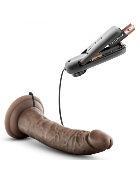 Gode vibrant Dr Dave Dr Skin 18 x 4cm Marron