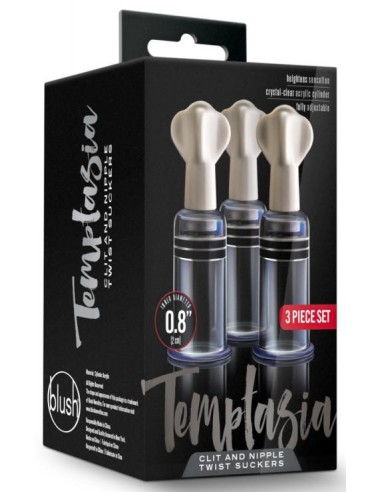 Kit 3 Suce Tétons Twist Up 10.3cm - Diamètre 19mm - Développeurs Clitoris - 2