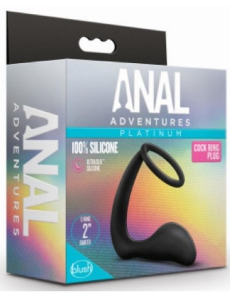 Cockring et Plug Anal Adventures Ring Plus 8 x 3cm