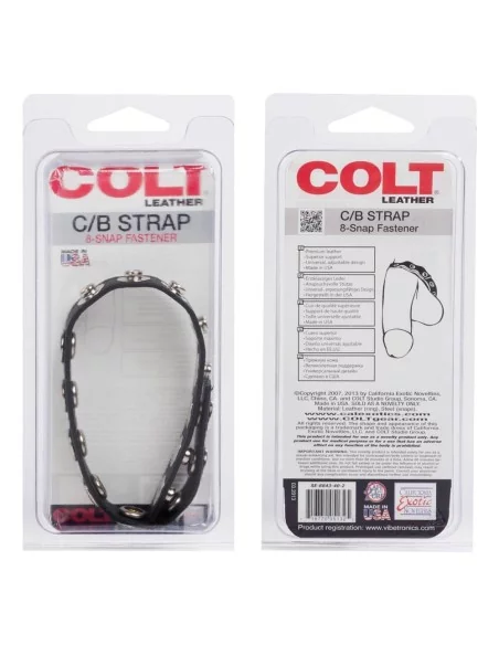 Anneau en cuir pour le sexe 8 Pressions