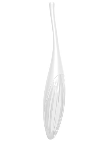 Stimulateur Twirling Joy Satisfyer 17cm Blanc