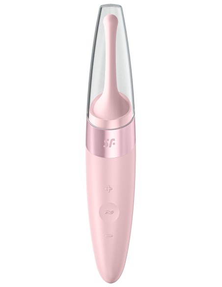 Stimulateur Tirling Delight Satisfyer 17cm Rose Stimulateur Tirling Delight Satisfyer 17cm Rose