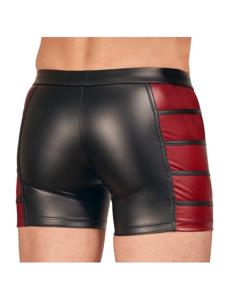 Boxer long VEGA Noir-Rouge
