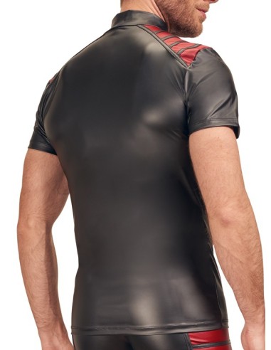 T-shirt VEGA Noir-Rouge