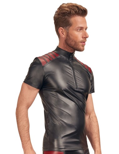 T-shirt VEGA Noir-Rouge