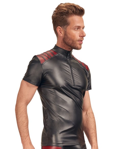 T-shirt VEGA Noir-Rouge