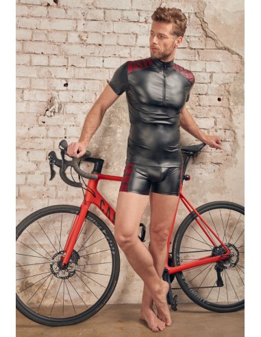 T-shirt VEGA Noir-Rouge