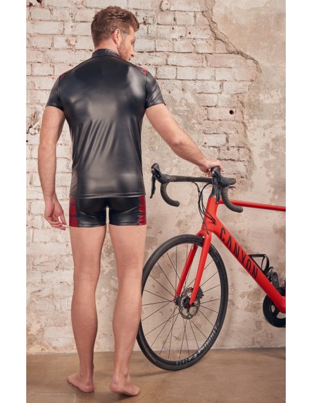 T-shirt VEGA Noir-Rouge