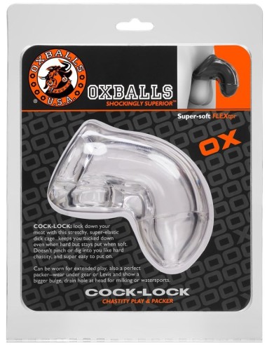 Gaine de pénis Cock Lock 10 x 4cm Transparente