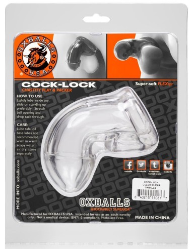 Gaine de pénis Cock Lock 10 x 4cm Transparente