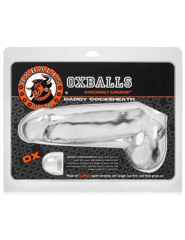 Gaine de pénis Daddy 20 x 6cm Transparente