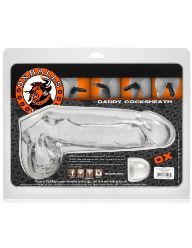 Gaine de pénis Daddy 20 x 6cm Transparente