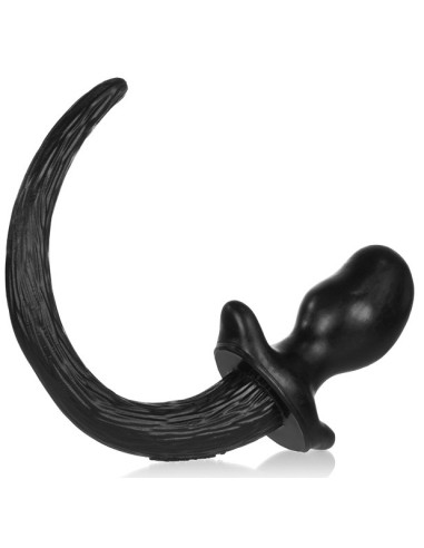 Plug Queue Puppy Tail Bulldog 11.5 x 6cm Noir