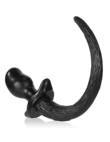 Plug Queue Puppy Tail Pug 8 x 4.4cm Noir