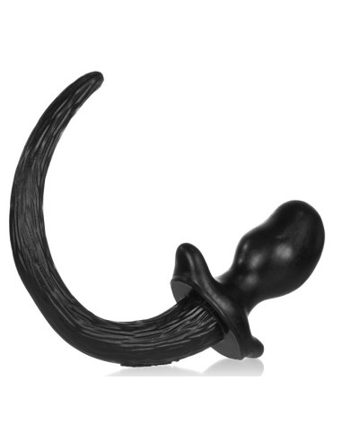 Plug Queue Puppy Tail Pug 8 x 4.4cm Noir