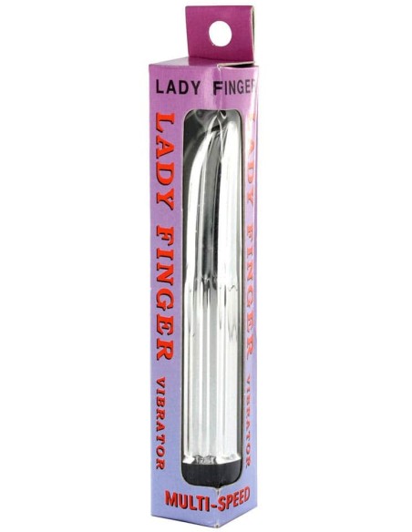 Vibro Lady Finger 11 x 2.5cm Argenté Vibro Lady Finger 11 x 2.5cm Argenté