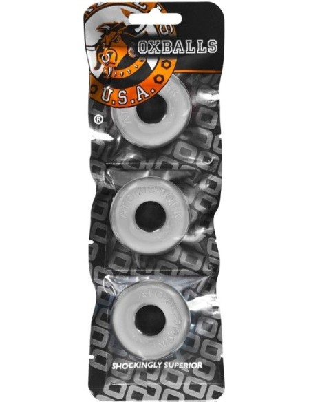 Pack de 3 mini cockrings Oxballs transparents