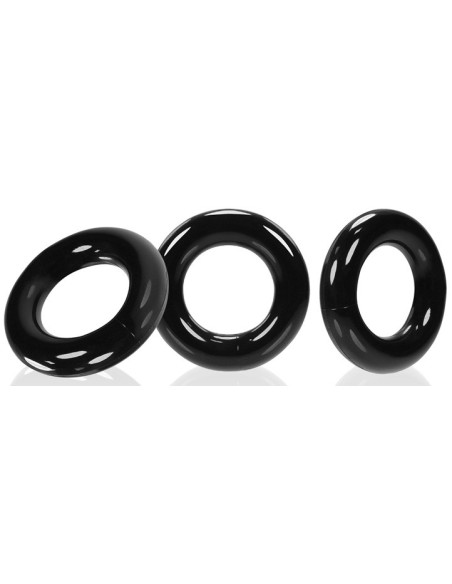 Lot de 3 cockrings Willy Rings Noir