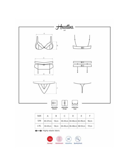 Ensemble Heartina 3 Pièces - Noir