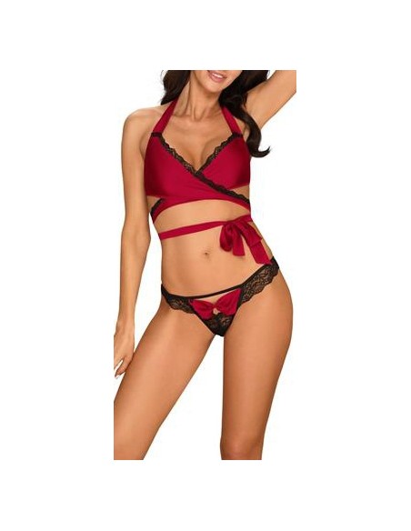 Ensemble Sensuelia 2 Pièces - Noir et Rouge