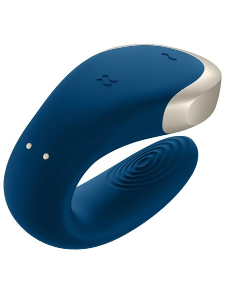 Stimulateur connecté DOUBLE LOVE LUXURY Bleu Stimulateur connecté DOUBLE LOVE LUXURY Bleu