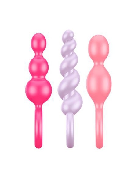 Kit 3 Plugs Silicone Booty Call Satisfyer 9.5 x 2.5cm Roses Kit 3 Plugs Silicone Booty Call Satisfyer 9.5 x 2.5cm Roses