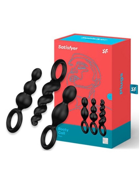Kit de 3 plugs Silicone Booty Call Satisfyer 9.5 x 2.5cm Kit de 3 plugs Silicone Booty Call Satisfyer 9.5 x 2.5cm
