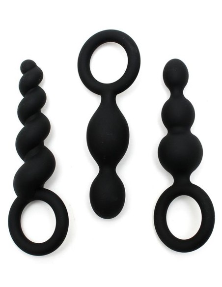 Kit de 3 plugs Silicone Booty Call Satisfyer 9.5 x 2.5cm Kit de 3 plugs Silicone Booty Call Satisfyer 9.5 x 2.5cm