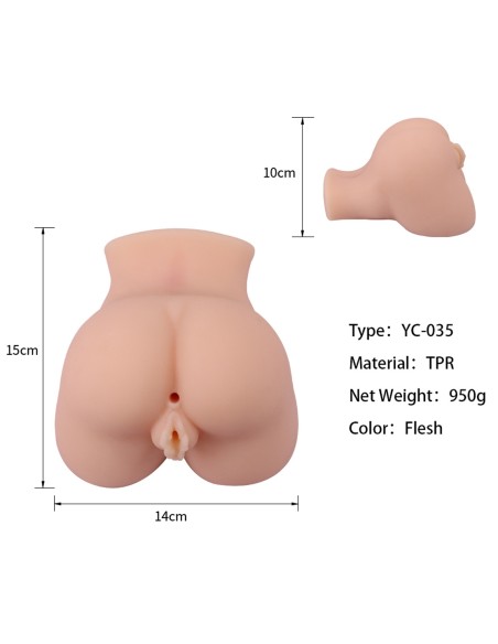 Masturbateur réaliste Mini Hole Vulve-Anus