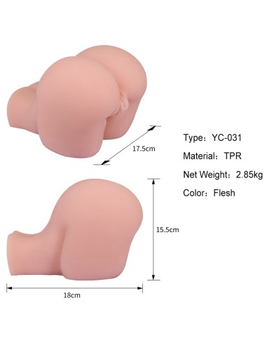 Masturbateur réaliste Cum Holes Vulve-Anus