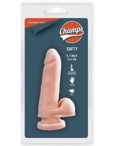 Gode réaliste Softy Champs 10 x 3cm