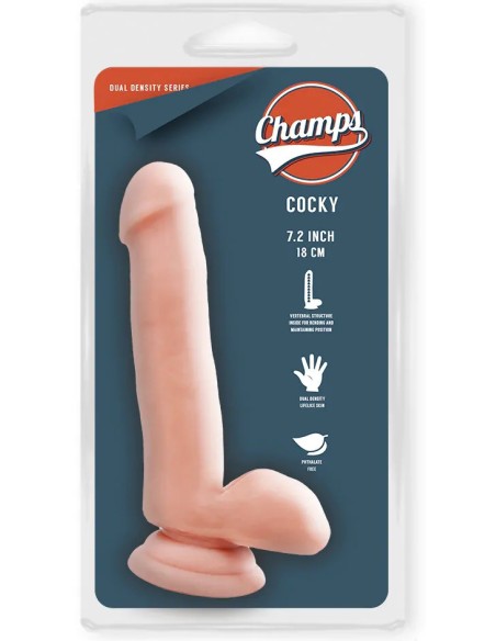 Gode réaliste Cocky Champs 14 x 4cm